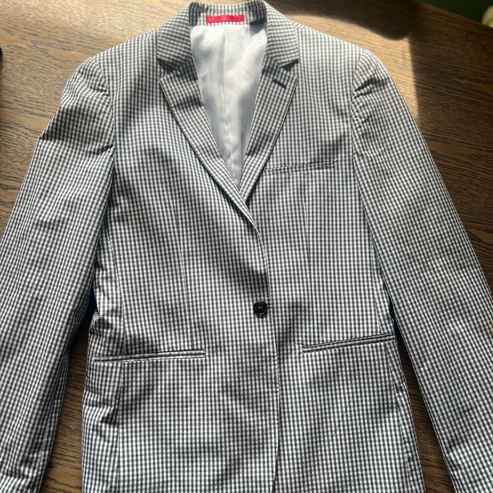 Ben Sherman Gingham Blazer W6